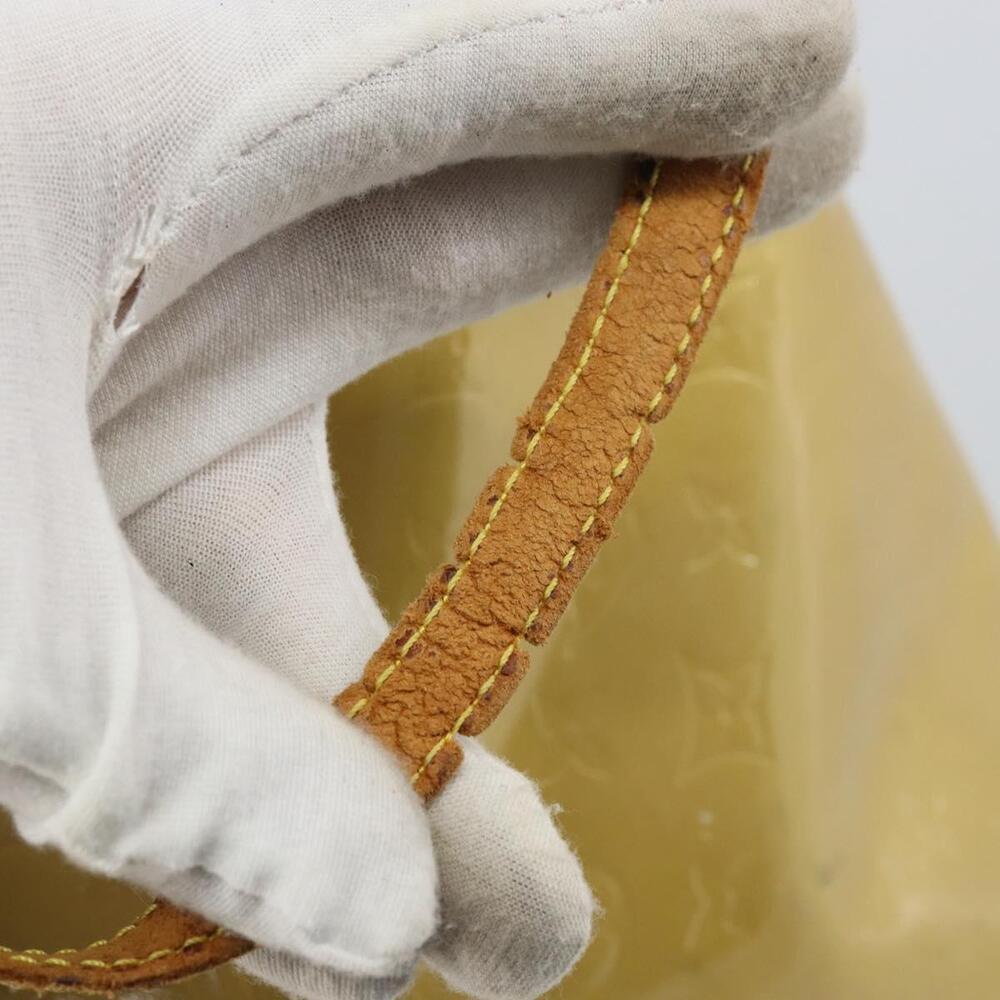 LOUIS VUITTON Monogram Vernis Reade MM Hand Bag Beige M91141 LV Auth ti3516 - Picture 10 of 16